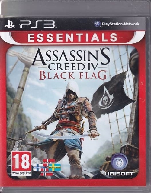 Assassins Creed 4 Black Flag - PS3 Essentials (B Grade) (Genbrug)
